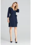 Rochie  bleumarin - poliester M680