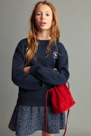 Rochie-bluza de trening cu model floral