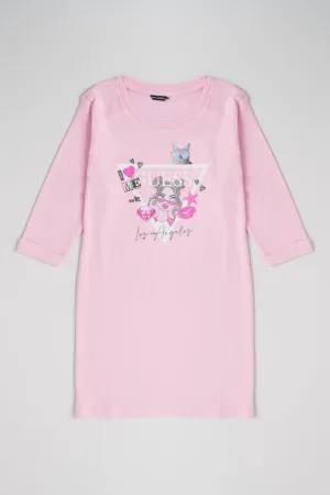 Rochie-bluza sport cu imprimeu logo