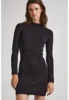 Rochie bodycon cu aspect striat