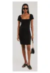 Rochie bodycon cu decolteu patrat Felice -