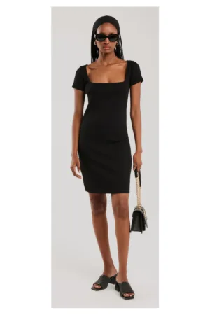 Rochie bodycon cu decolteu patrat Felice -