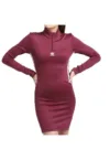 Rochie bodycon cu fenta cu fermoar -