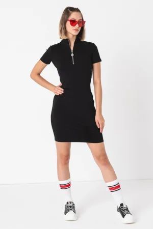 Rochie bodycon cu fenta cu fermoar Nalaya