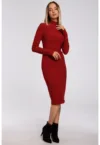 Rochie bodycon cu guler scurt -