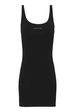 Rochie bodycon din amestec de modal cu logo brodat