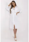 Rochie  bumbac - alb -