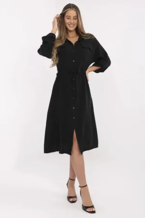 Rochie bumbac - neagra -