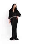 Rochie-caftan cu detalii metalice