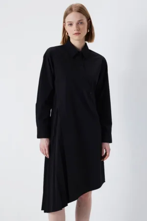 Rochie-camasa asimetrica