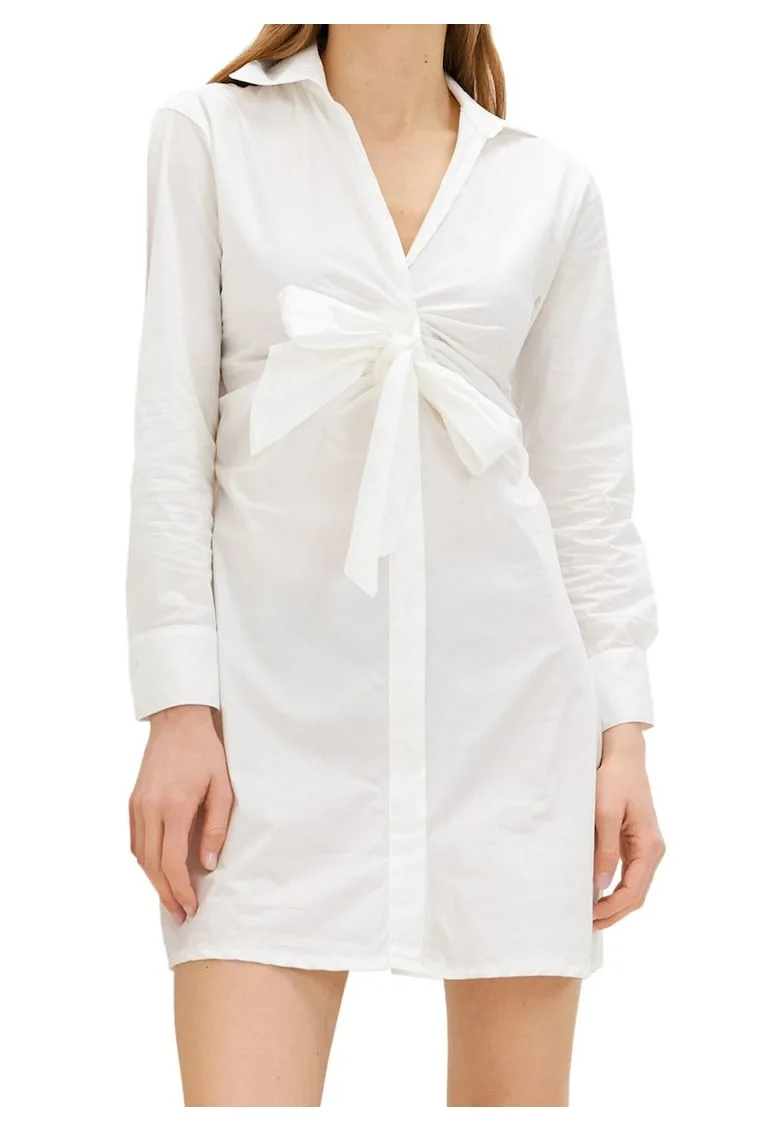 Rochie-camasa cu detaliu cu nod Nortua