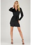 Rochie-camasa cu detaliu nod