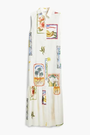 Rochie-camasa cu imprimeu foto