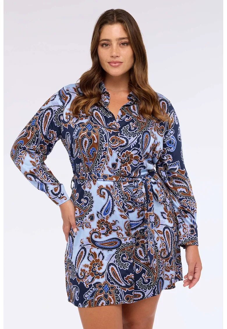Rochie-camasa cu imprimeu paisley