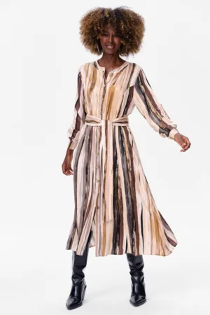 Rochie-camasa cu model abstract Sakko