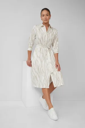 Rochie-camasa cu model si snur in talie