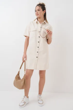 Rochie-camasa cu nasturi