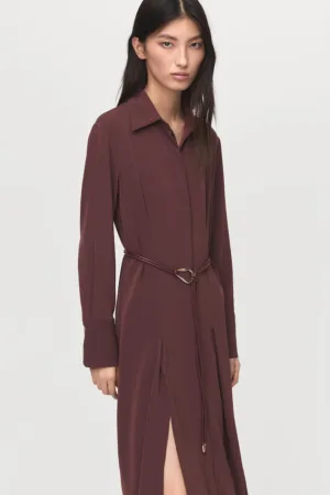 Rochie-camasa cu o curea din piele ecologica