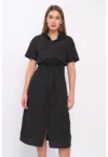Rochie-camasa cu talie ajustabila