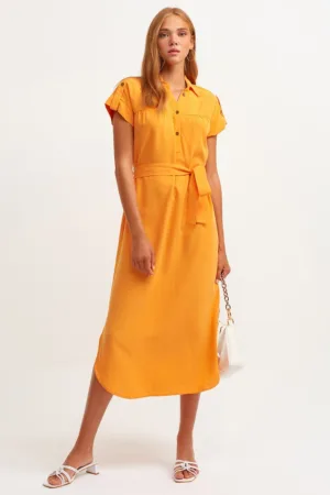 Rochie-camasa din amestec de lyocell