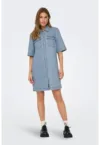 Rochie-camasa din denim