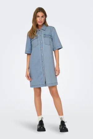 Rochie-camasa din denim