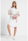 Rochie-camasa scurta cu nasturi