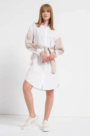 Rochie-camasa scurta cu nasturi