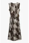 Rochie cambrata cu animal print