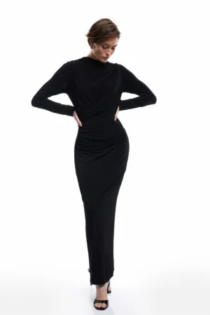 Rochie cambrata cu aspect petrecut