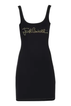 Rochie cambrata cu logo decorat cu tinte