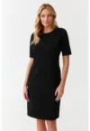 Rochie cambrata cu slit lateral Kio