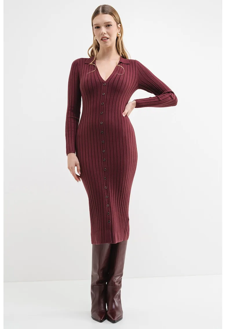 Rochie cambrata cu striatii