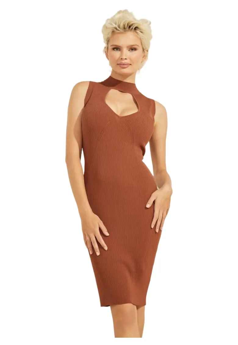 Rochie cambrata cu striatii -