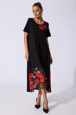 Rochie casual Yaneth Neagra