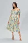 Rochie casual din bumbac cu imprimeu Sunny Floral