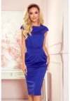 Rochie clasica midi cu maneca scurta -