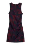 Rochie cocktail Dama -  bordeaux - 75% viscoza - 22% poliamida - 3% elastan