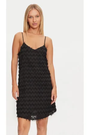 Rochie cocktail Karla 15331748 Negru Regular Fit - Poliester