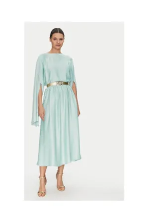 Rochie cocktail din viscoza cu curea in talie -