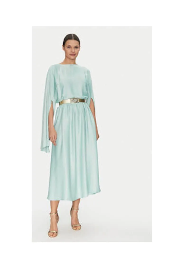 Rochie cocktail din viscoza cu curea in talie -