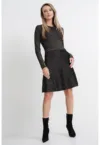 Rochie combi cu croiala in A