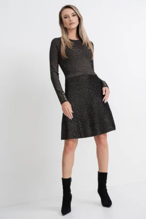 Rochie combi cu croiala in A