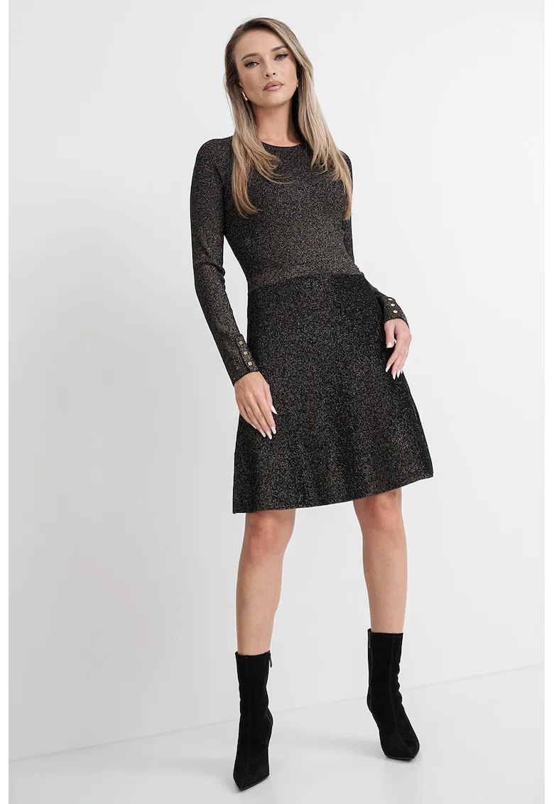 Rochie combi cu croiala in A