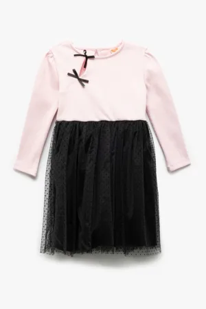 Rochie combi cu terminatie din tul