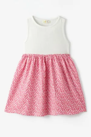 Rochie combi fara maneci