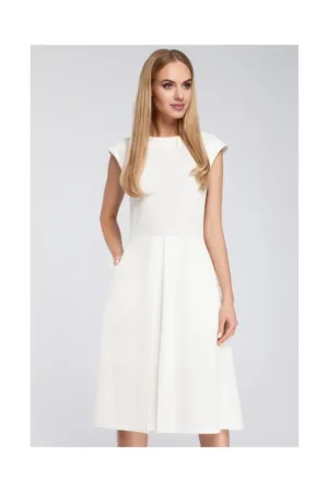Rochie midi cu pliu frontal