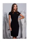Rochie creion -  Poliester - Negru