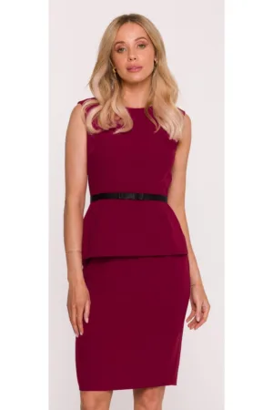 Rochie creion accesorizata cu o curea