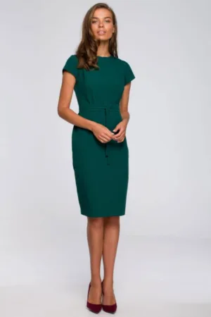 Rochie creion cu curea -